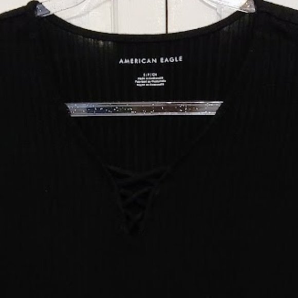 American Eagle Black Top Size Small - Picture 3 of 5